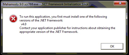 ขั้นตอนการลง ให้ลง .Net Framework 4.0 เพื่อแก้ไข Error ที่ขึ้นมาว่า To Run  This Application, You First Must Install One Of The Following Version Of  The .Net Framework : V4.0 ......
